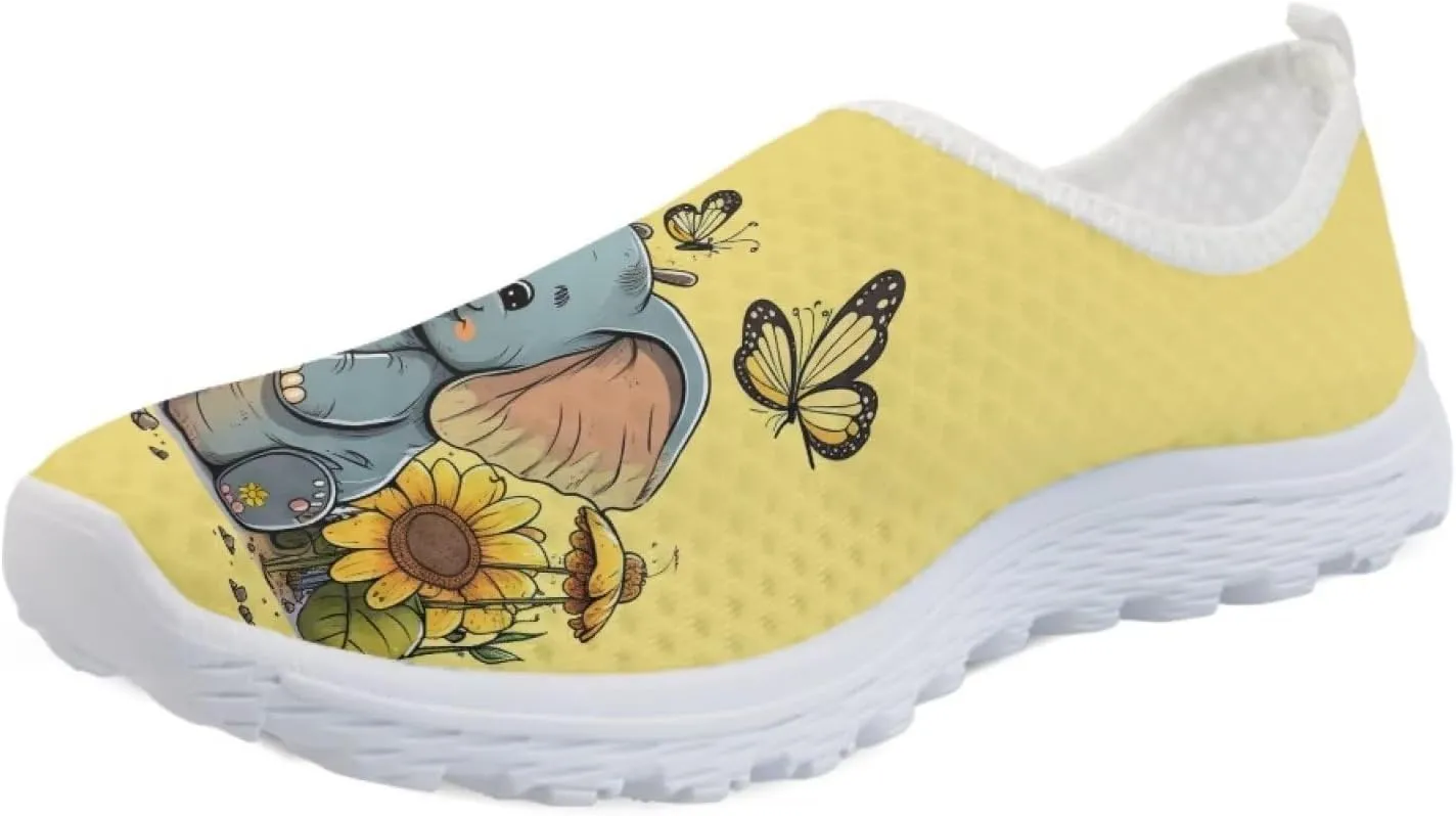 Uourmeti Women’S Running Shoes Gym Walking Workout Sneakers Slip Ons Size 5.5-11.5