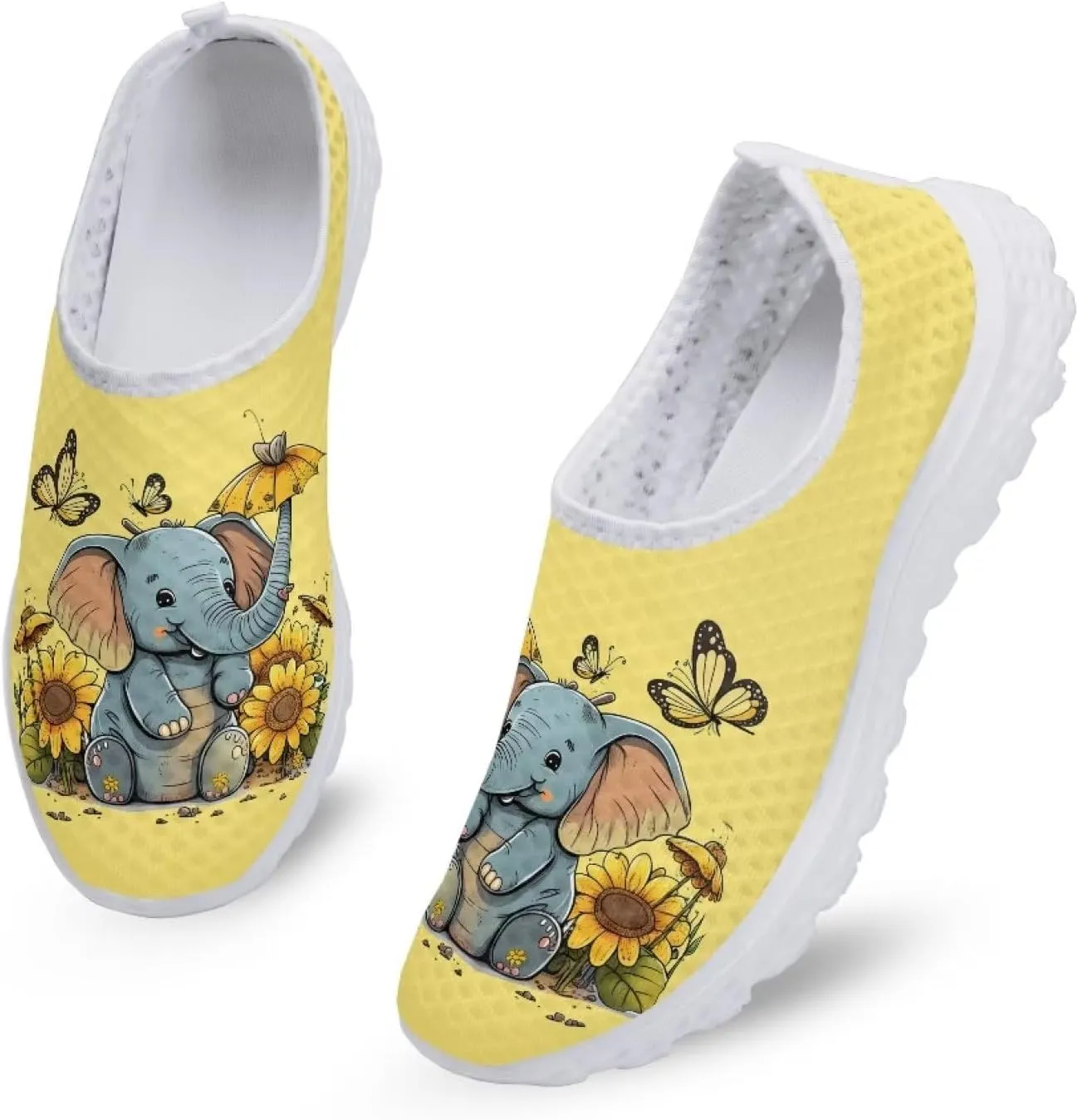 Uourmeti Women’S Running Shoes Gym Walking Workout Sneakers Slip Ons Size 5.5-11.5