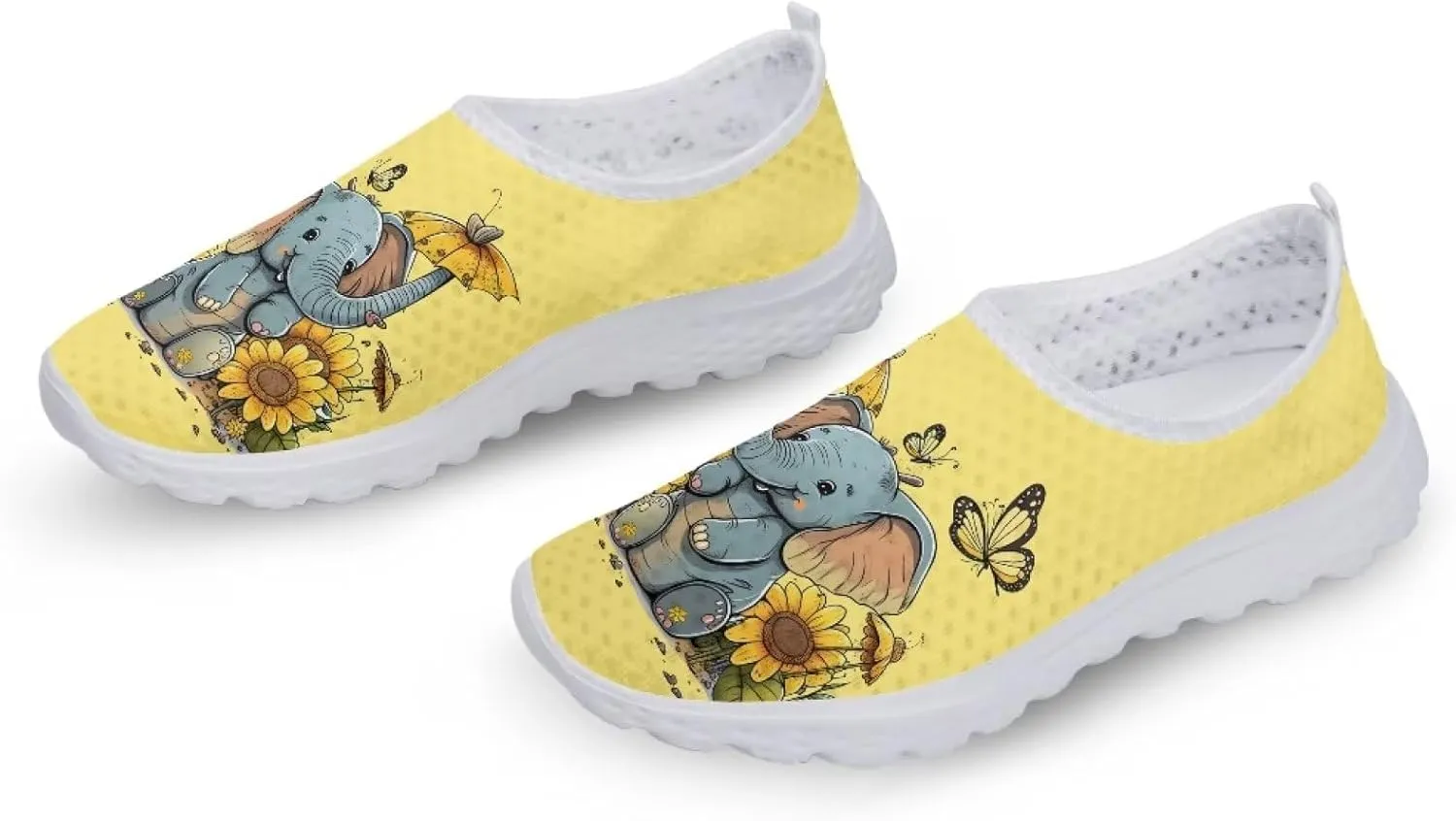 Uourmeti Women’S Running Shoes Gym Walking Workout Sneakers Slip Ons Size 5.5-11.5