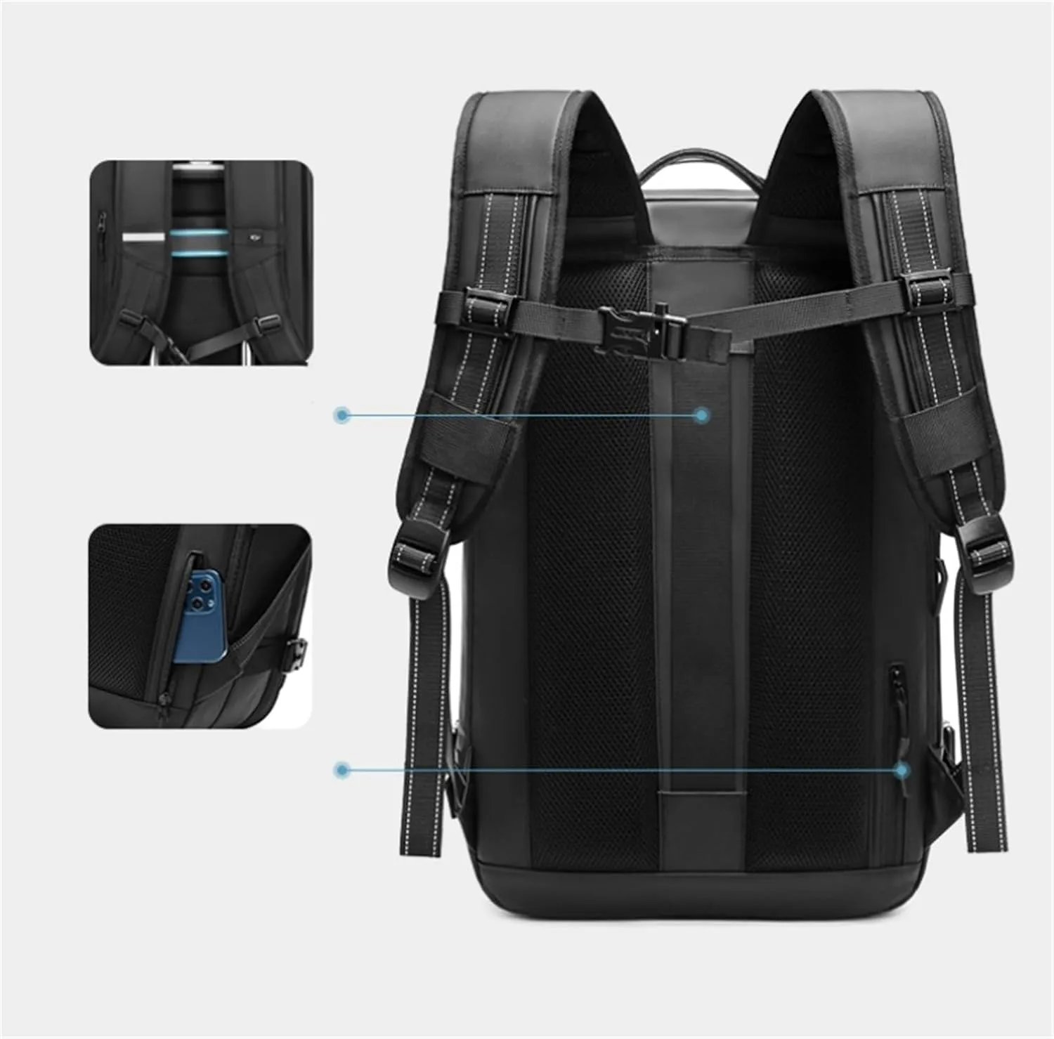 Veloutte Travel Backpack, Veloussette Space Bag, Velouette Space Bag, Expandable Waterproof Backpack (Green)