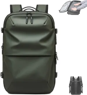 Veloutte Travel Backpack, Veloussette Space Bag, Velouette Space Bag, Expandable Waterproof Backpack (Green)
