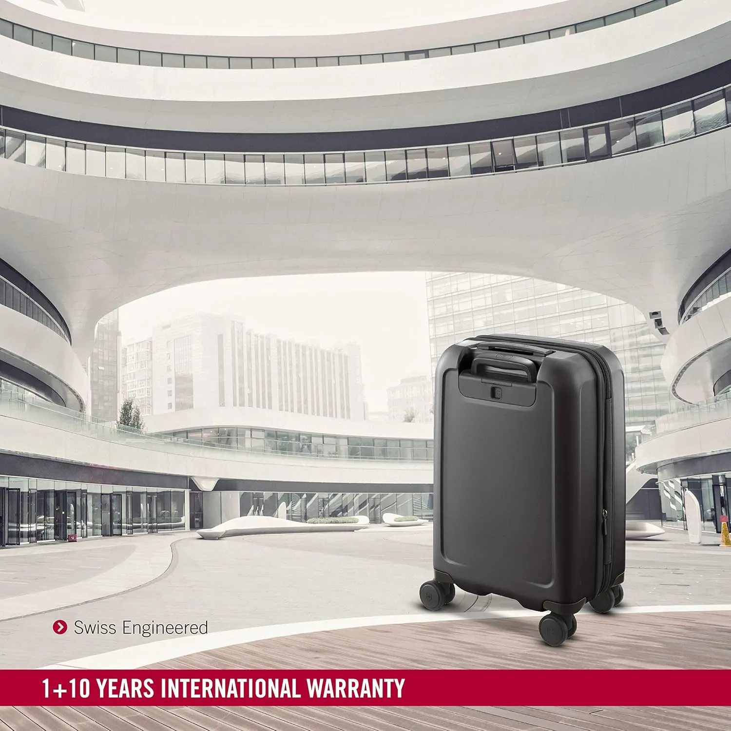 Victorinox Connex Hardside Spinner Luggage, Black, Carry-On, Frequent Flyer (22")