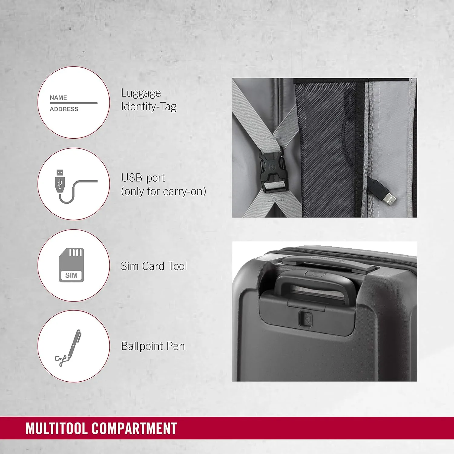 Victorinox Connex Hardside Spinner Luggage, Black, Carry-On, Frequent Flyer (22")