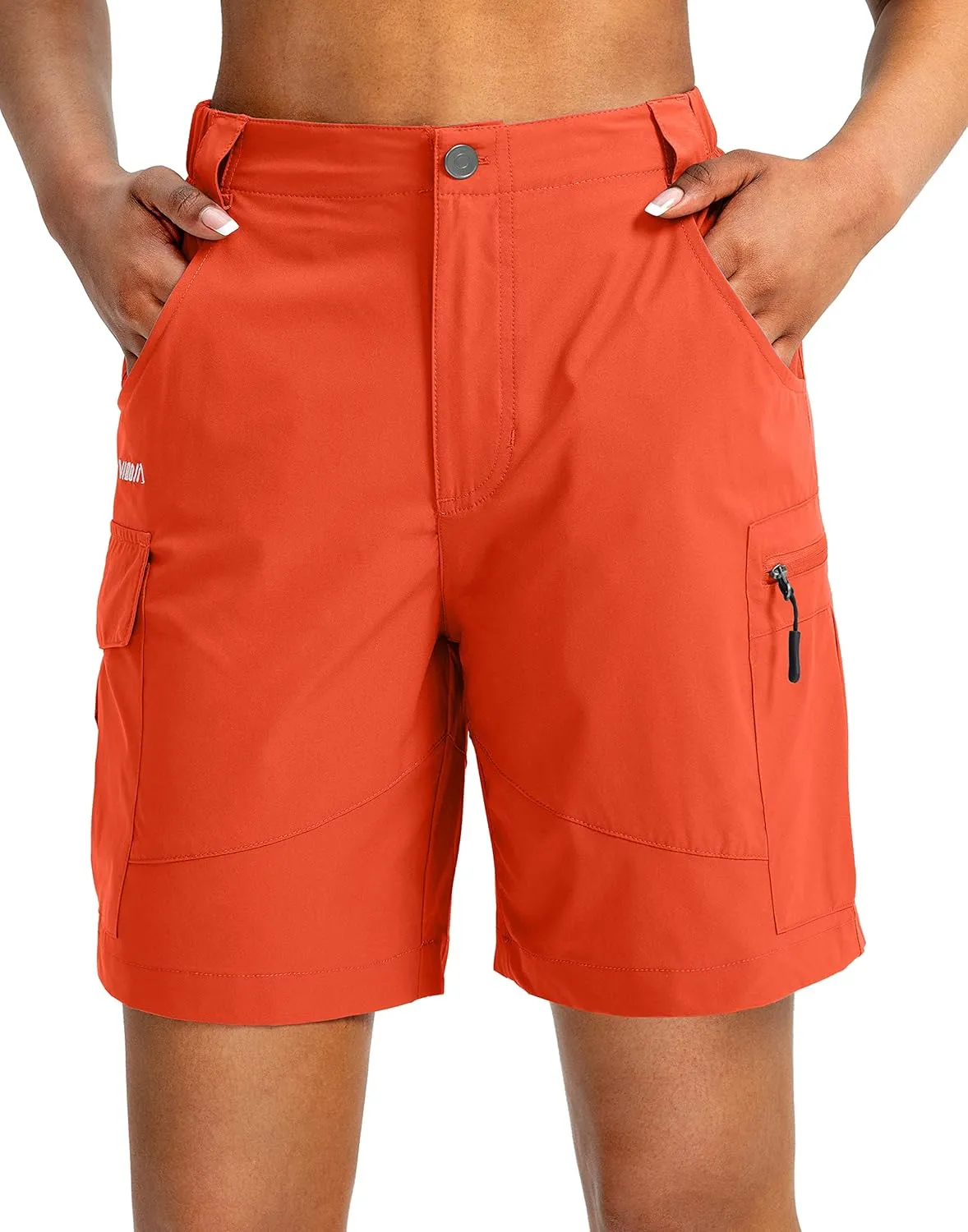 Viodia Women's 7" Hiking Cargo Shorts with Pockets Quick Dry Lightweight Shorts for Women Golf Casual Summer Shorts