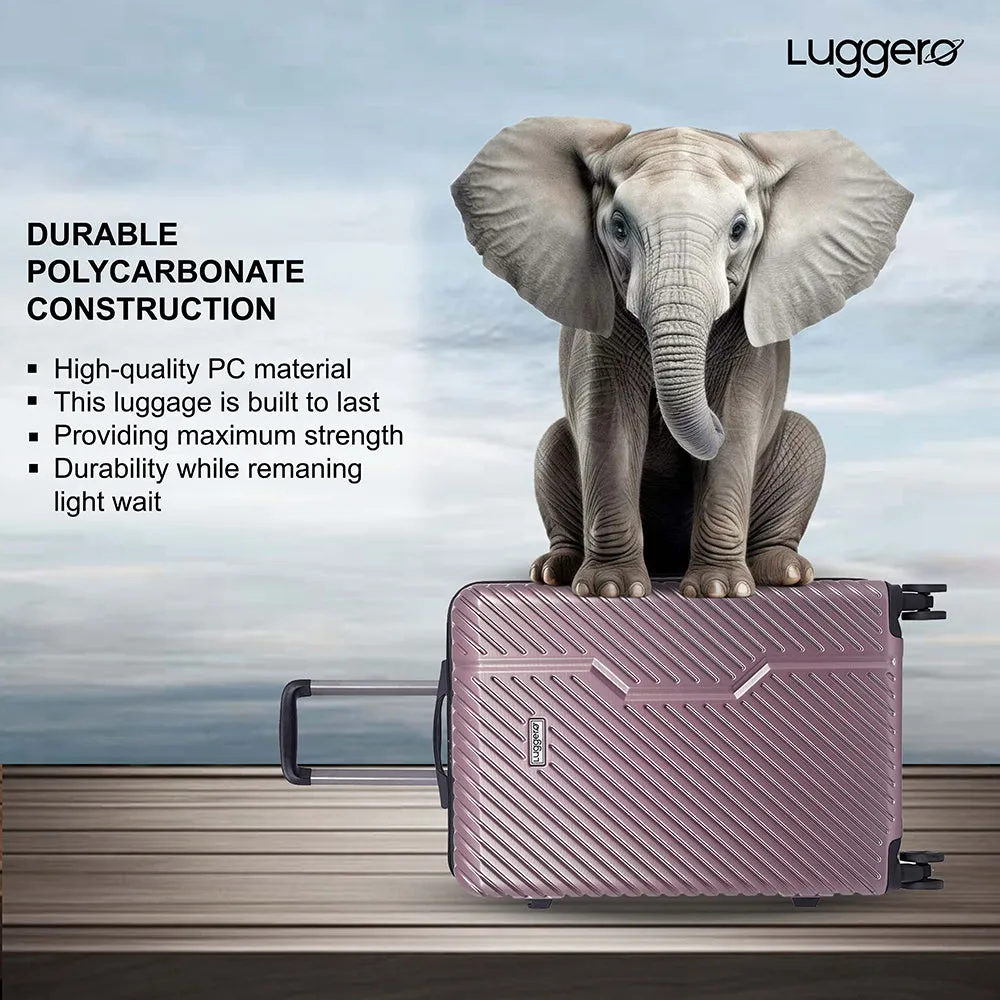 Vivid Rose Gold Light weight luggage