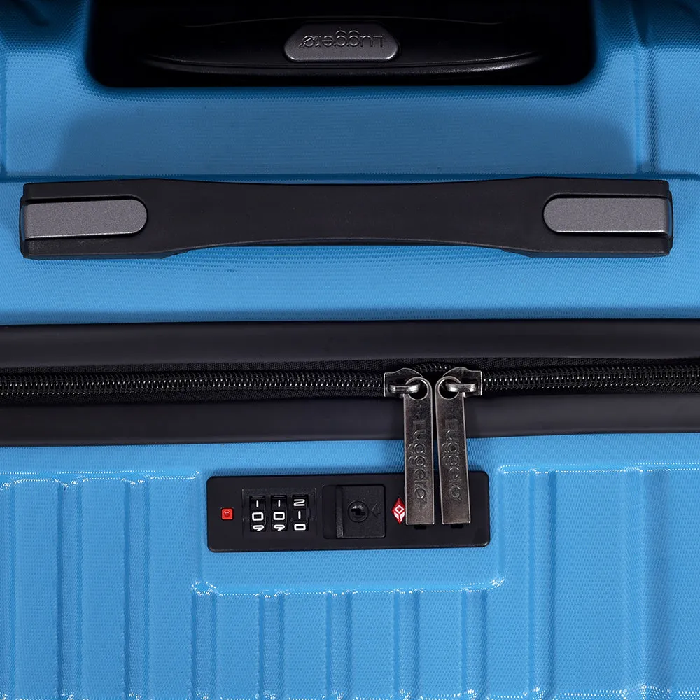 Vivid Sky Blue Light weight luggage - Medium & Large