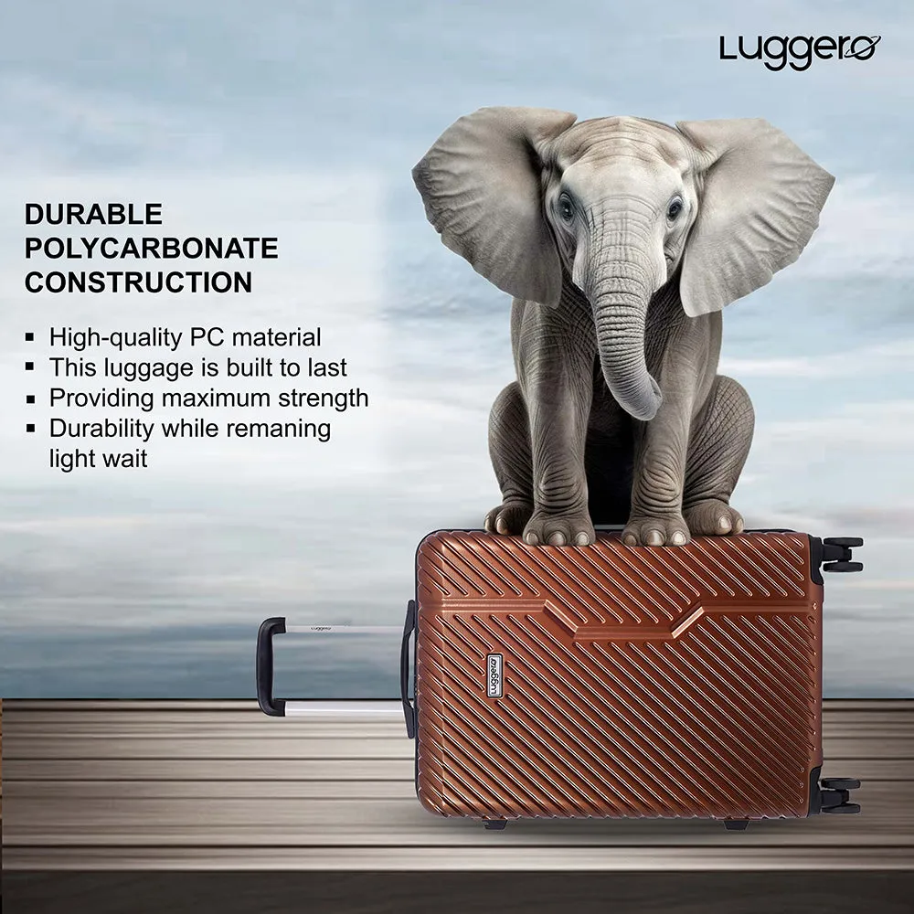 Vivid Tangerine Light weight luggage - Cabin & Medium
