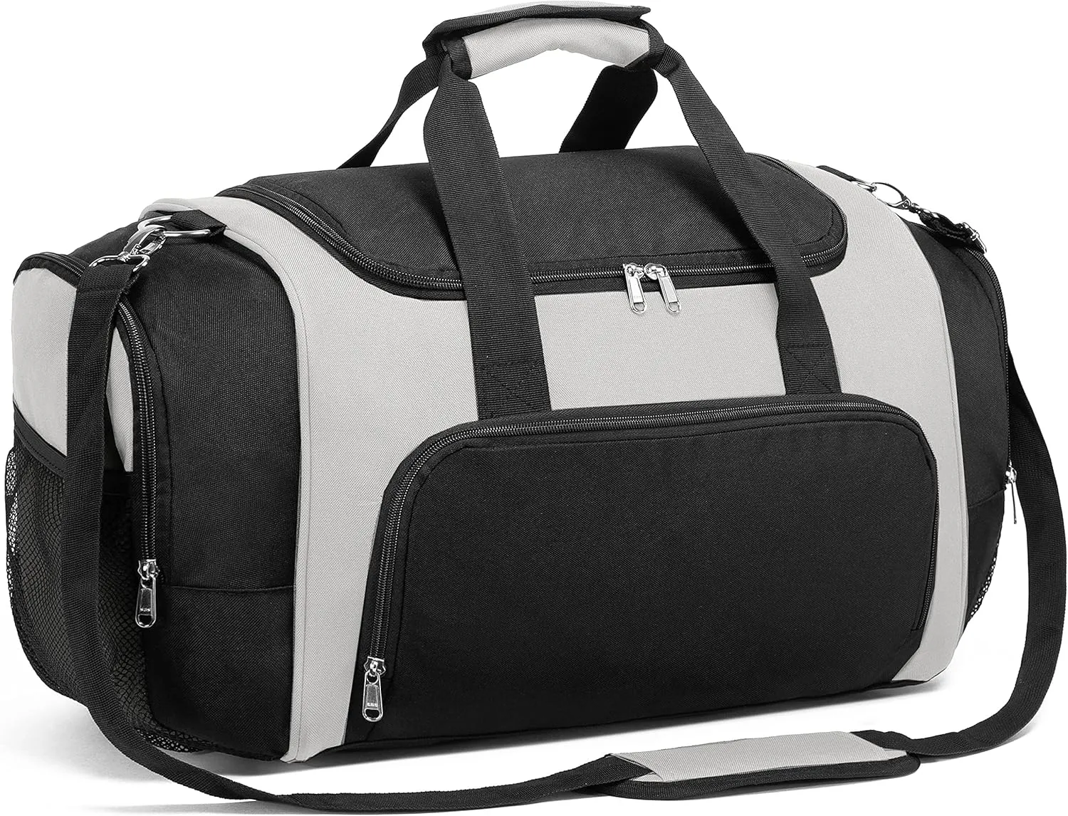 Vorspack Duffle Bag for Travel - 40L/21 Inches Duffel Bag Small Duffle Bag for Men Weekender Bag with Water Bottle Pocket for Travel Sports - White