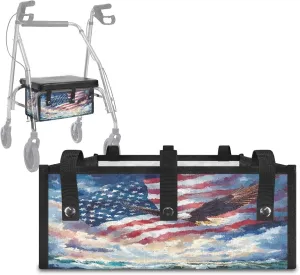 Walker Bag, Eagle Portable Rollator Walker Basket Under Seat Rollator Bag Walker Basket for Four Wheel Rollator Waterproof Basket Carry Insert for Women Men Seniors