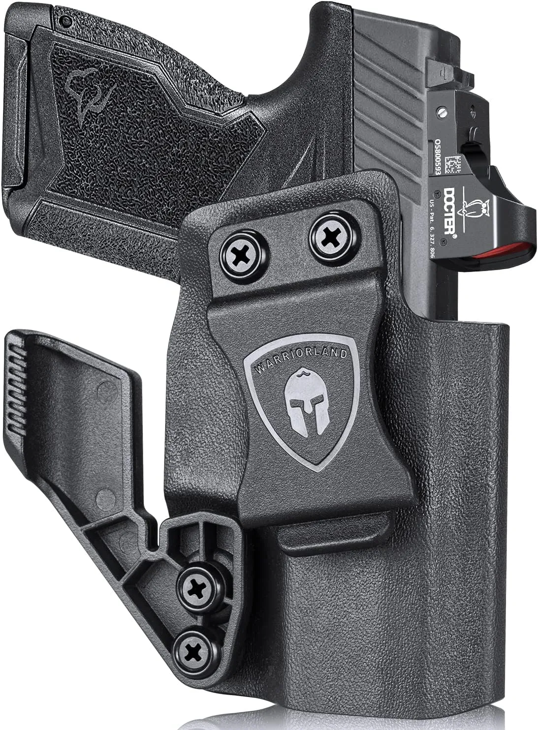 WARRIORLAND IWB Kydex Holster Optic Cut & Claw, Compatible with Glock 17/19/ 19X/ 43/ 43X/ 43Xmos, P365/ P320, G2C/G3C, Hellcat/Hellcat Pro, M&P 9/.40, Shield 9/.40, Shield EZ/ SD9VE, EC9s and More