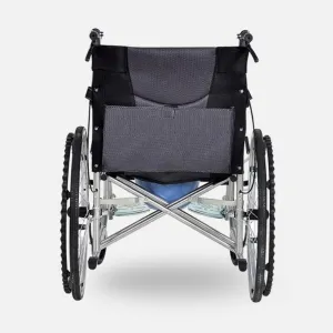 Wheelchair Home, Fold Light Travel with Toilet Disabled/Elderly Portable Trolley Four-Wheeled Vehicle,Portable
