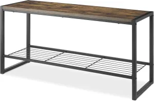 Whitmor Modern Industrial Entryway Bench