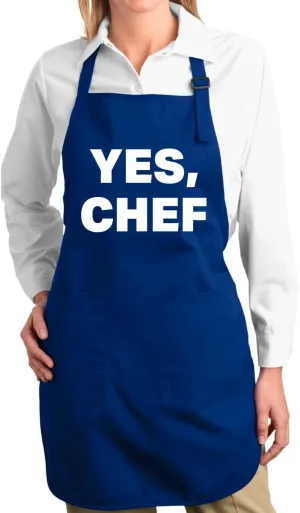 Wild Bobby YES CHEF Iconic Pop TV Quote Pop Culture Graphic Apron with Pockets