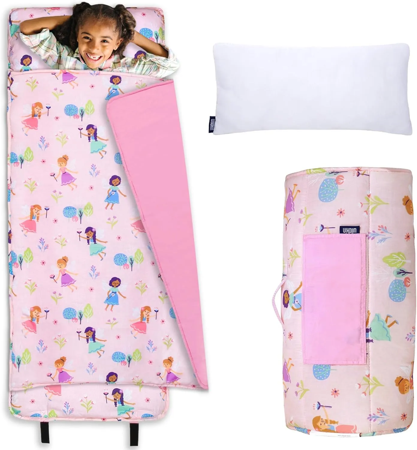 Wildkin Kids Original Nap Mat – Cozy Kids Sleep Mat with Pillow, ideal for School & Travel