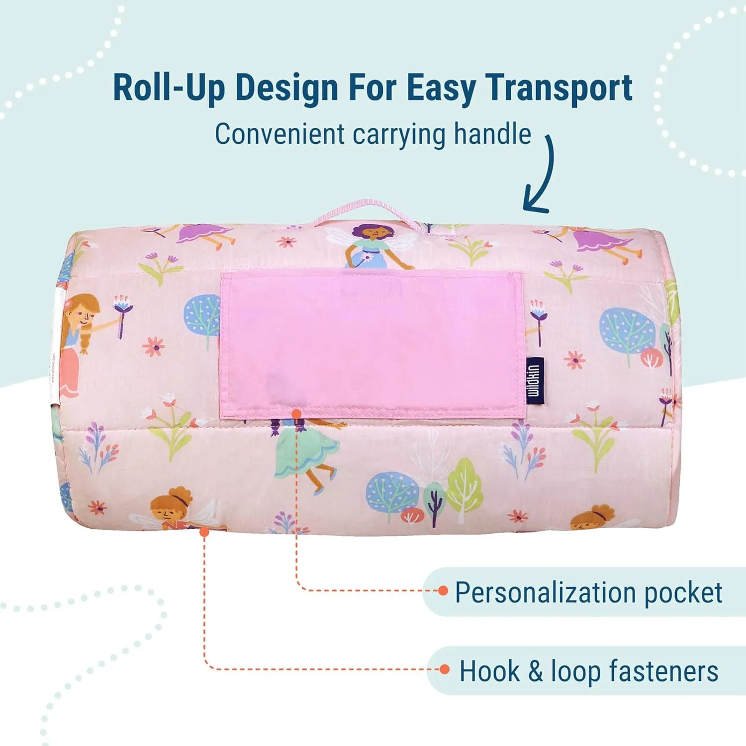 Wildkin Kids Original Nap Mat – Cozy Kids Sleep Mat with Pillow, ideal for School & Travel