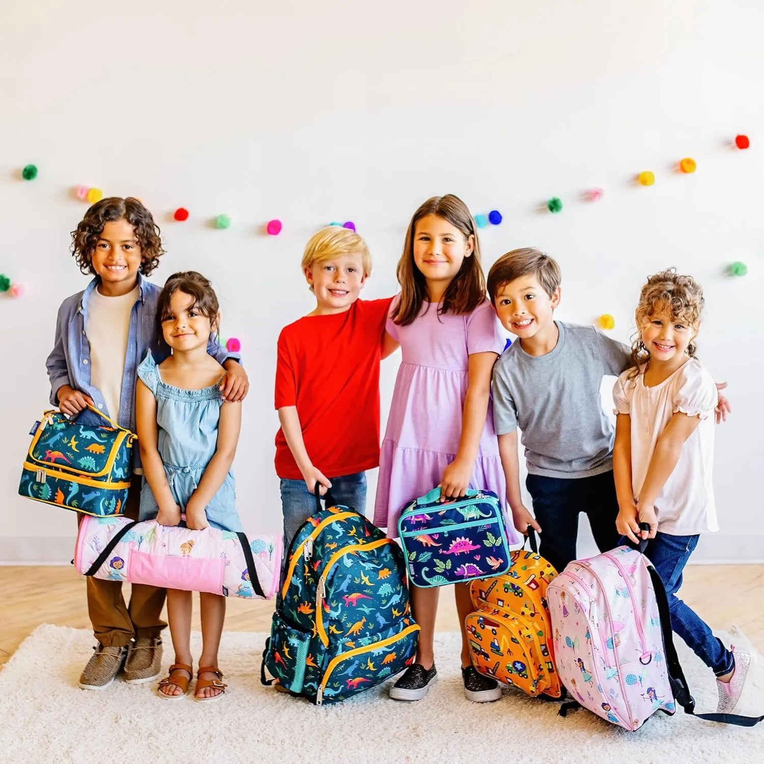 Wildkin Kids Original Nap Mat – Cozy Kids Sleep Mat with Pillow, ideal for School & Travel