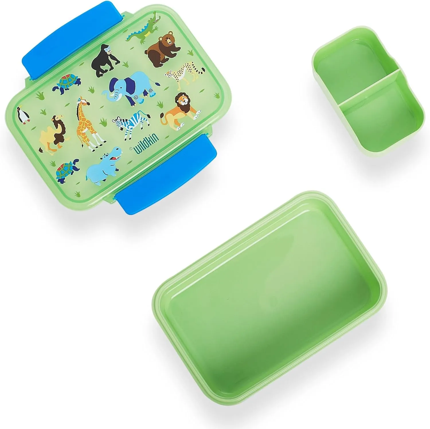 Wildkin Reusable Food Container for Kids – Airtight, Leak Resistant, Dishwasher Safe - Wild Animals