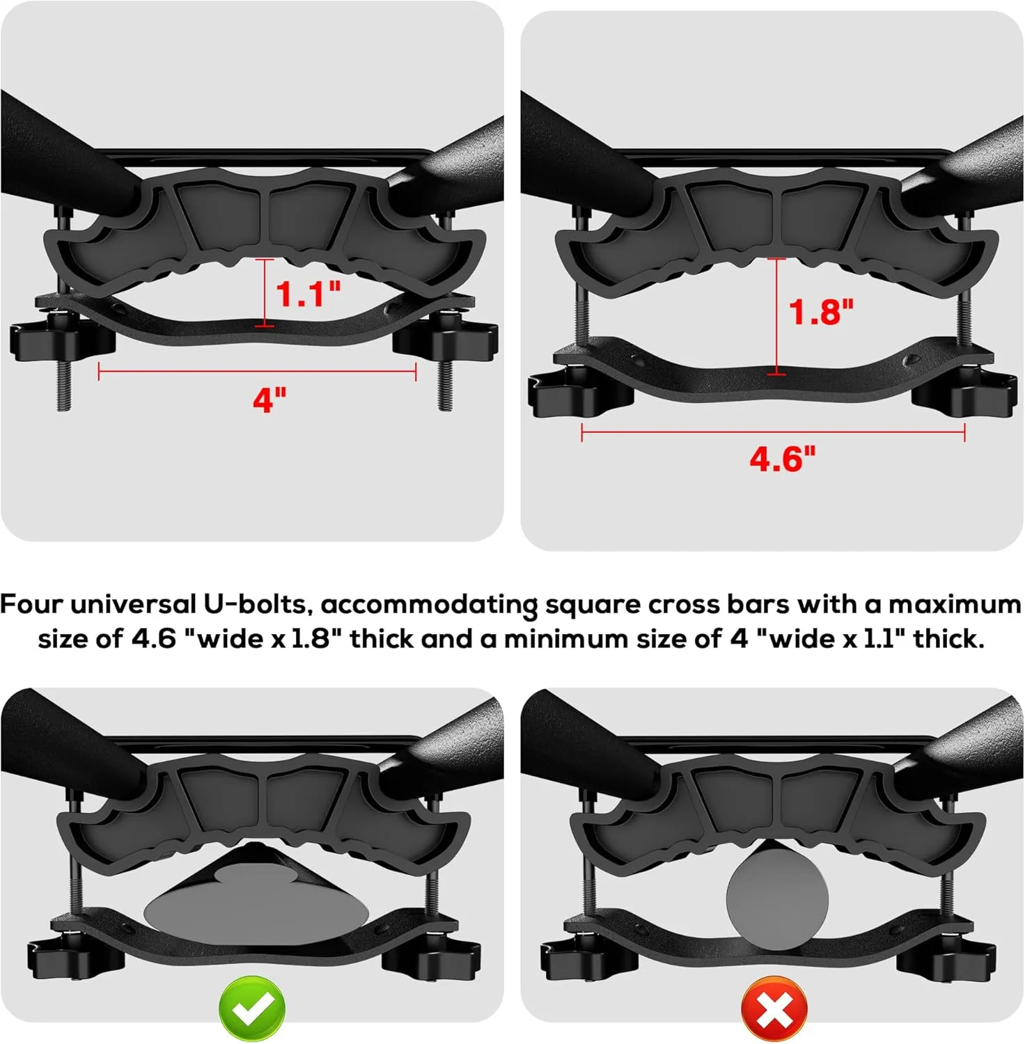 Wildroad Roof Rack Cargo Basket, Upgraded 4” Fence Wide Car Roof Basket, 64"x 50"x 4" Universal Car Top Carrier Basket with Super Duty Bungee Cargo Net and Ratchet Straps Fits for SUV Truck Cars