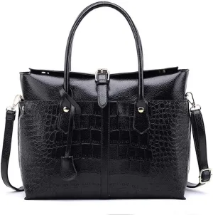 Women Fashion Tote Bag Crocodile Texture Handbag And Purses Ladies Shoulder Bag Satchel Work Top Handle Bag