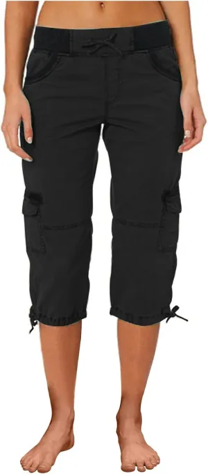 Womens Causal Cargo Pants Summer Capris Pants Lightweight Dressy Causal Pants Trendy Vacation Clothes 2024