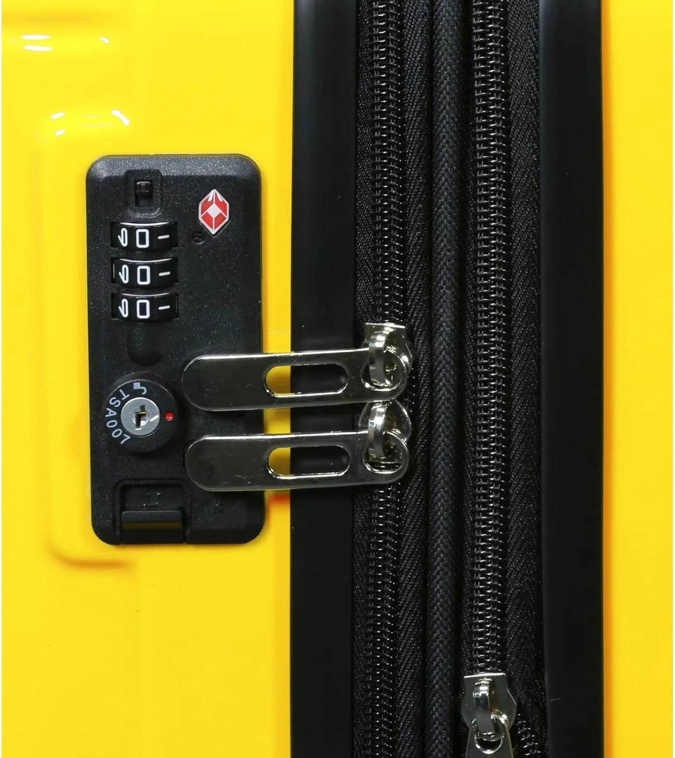 World Traveler Contour Lightweight Polycarbonate Hardside Expandable Spinner Luggage with TSA Lock, Yellow, 20-inch