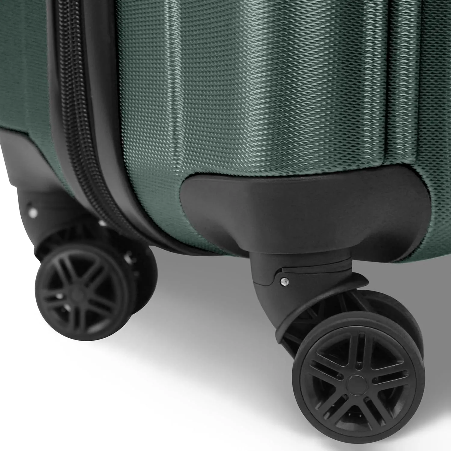 World Traveler Kemyer Quest Hardside Lightweight Expandable Spinner Suitcase Luggage, British Green, 20-inch