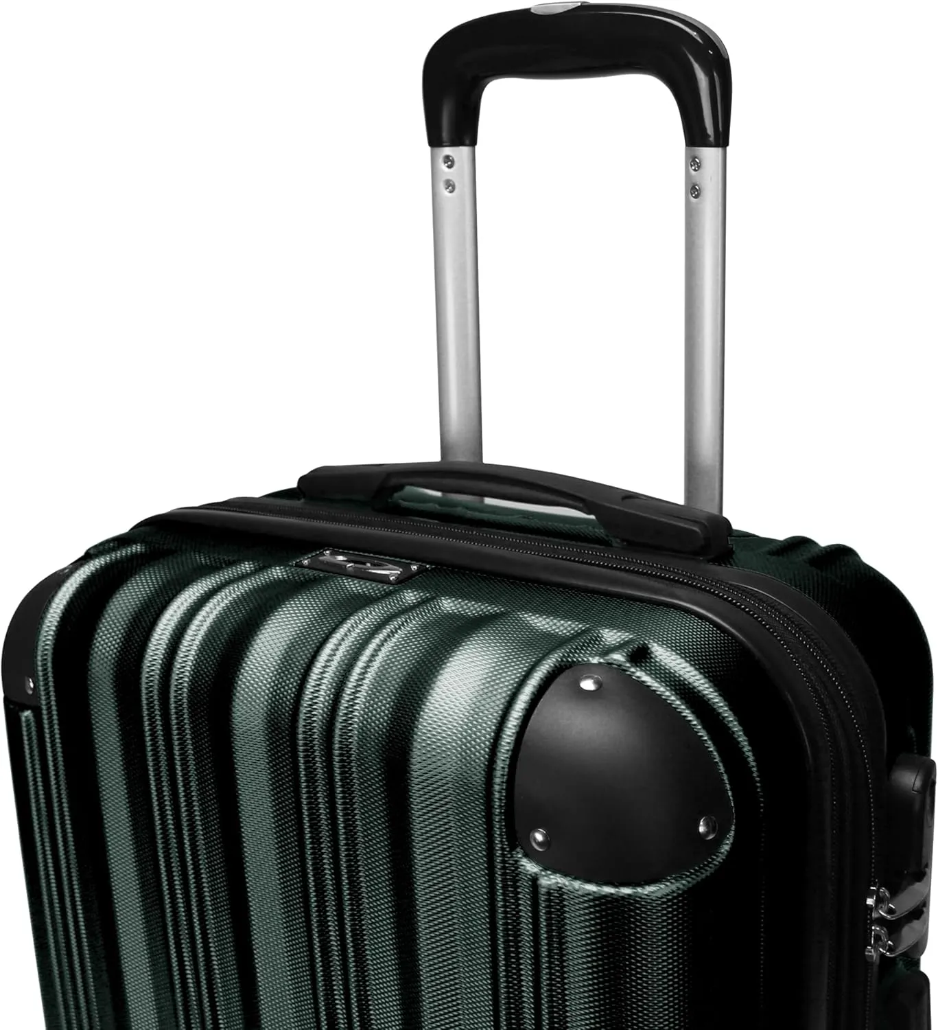 World Traveler Kemyer Quest Hardside Lightweight Expandable Spinner Suitcase Luggage, British Green, 20-inch