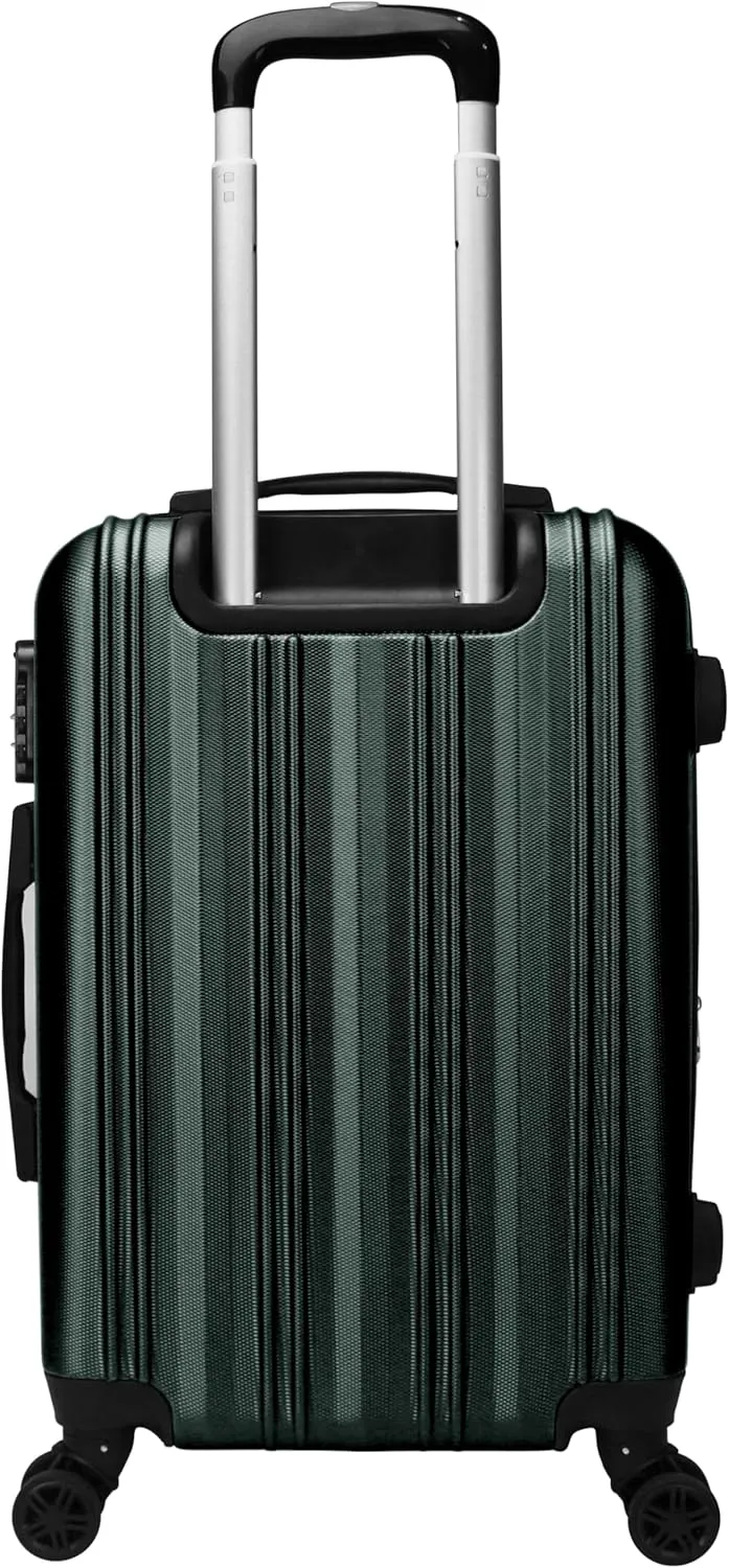 World Traveler Kemyer Quest Hardside Lightweight Expandable Spinner Suitcase Luggage, British Green, 20-inch