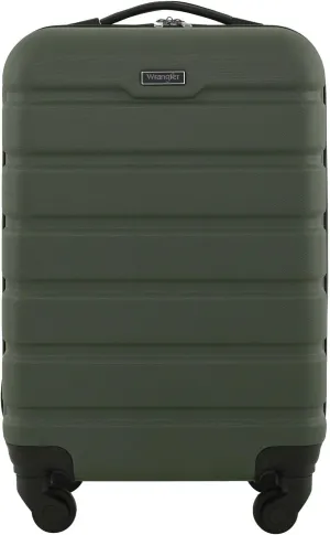 Wrangler Hardside Spinner Carry-On Luggage, Olive, 20-Inch