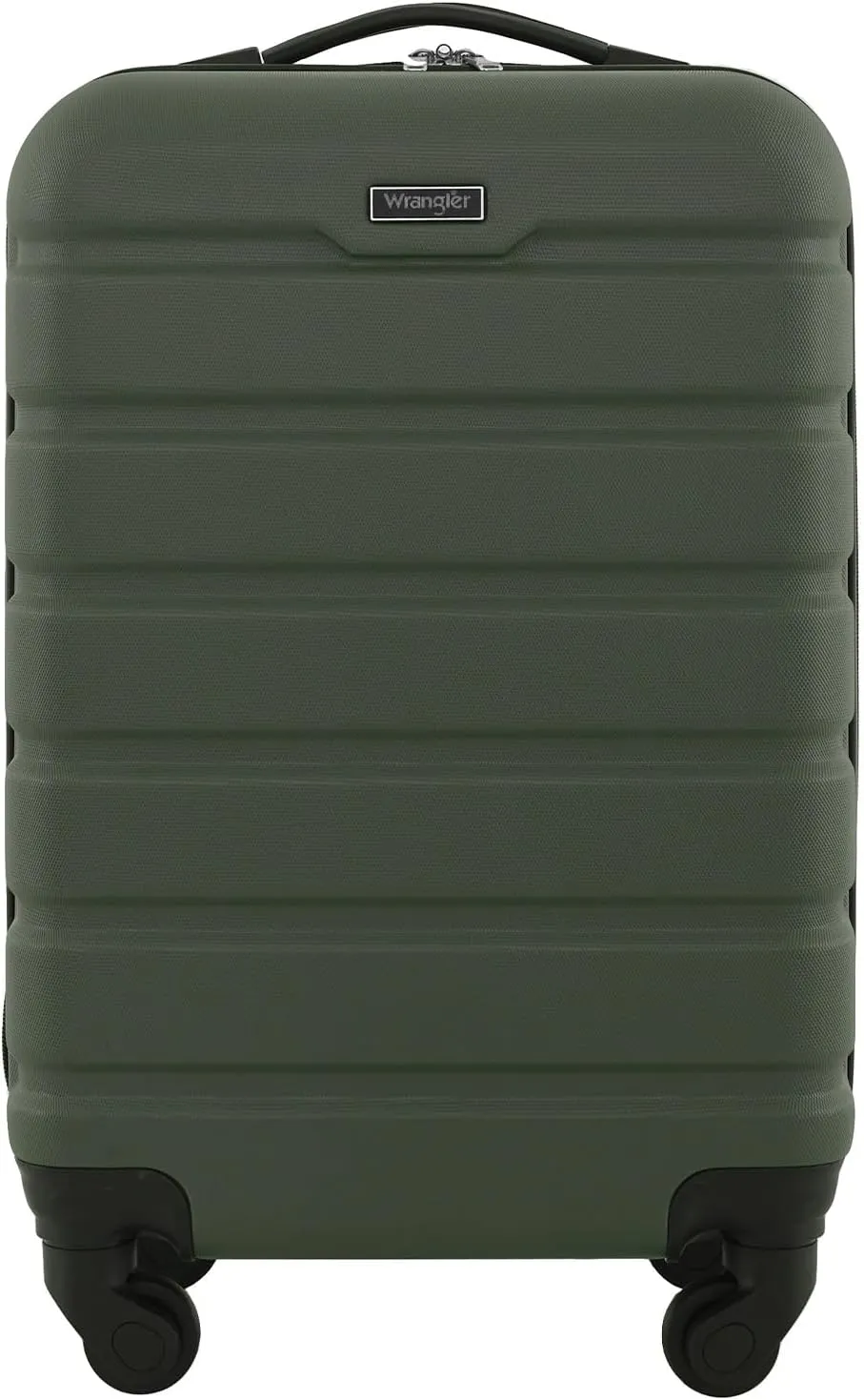 Wrangler Hardside Spinner Carry-On Luggage, Olive, 20-Inch