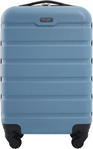 Wrangler Hardside Spinner Luggage, Blue Heaven, Carry-On 20-Inch