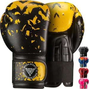 WYOX Kids Boxing Gloves 4oz 6oz 8oz – Youth Punching Gloves for Ages 3–15 – Sparring Gloves for Punching Bag, Kickboxing, Muay Thai, MMA – Boxing Gloves for Kids Training Set