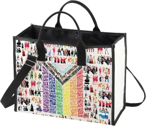 WZMPA Musical Tote Bag Theatre Fans Gift Musical Character Shoulder Bag Theater Drama Merchandise