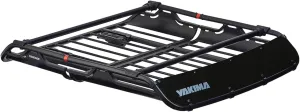 Yakima OffGrid Large Premium Cargo Basket Roof Rack with Quick Release Mounting System and Removable Fairing and Accessory Bars, Black