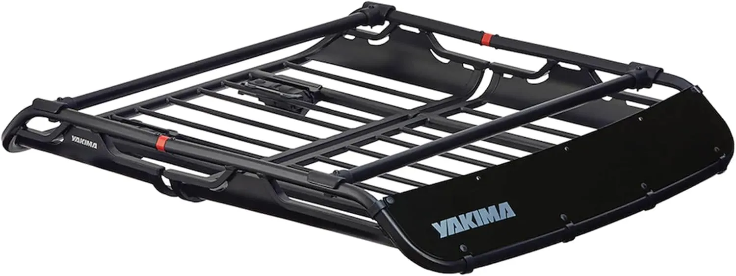 Yakima OffGrid Large Premium Cargo Basket Roof Rack with Quick Release Mounting System and Removable Fairing and Accessory Bars, Black
