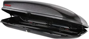 Yakima Roof Cargo Carrier, Vehicle Rooftop Hard Shell Travel Storage Box with SKS Lock, SkyBox 12 Carbonite, 12 Cubic Feet, Black