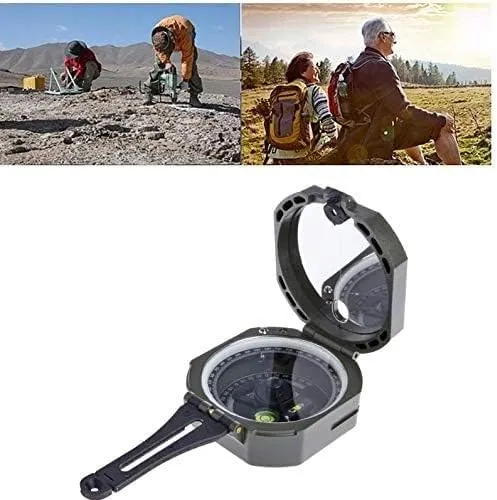 YIRENZUI High Precision Pocket Transit Geological Compass Scale 0-360 Degrees Lightweight, Compact Small and Easy to Carry Outdoor Best Choice