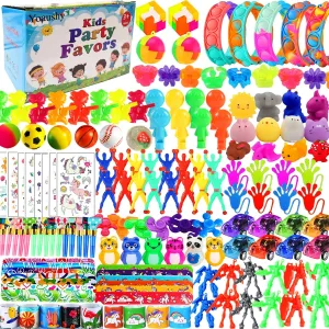 YOAUSHY 147 Pcs Party Favors for Kids, Treasure Box Toys, Classroom Prizes, Prize Box Toys for Kids, Goodie Bag Stuffers Pinata Filler, Treasure Chest Carnival Prizes for Kids 4-8 8-12