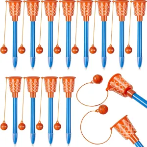 Zonon 18 Pieces Basketball Hoop Pens Bulk Basketball Party Favors Novelty Pens for Kids Sports Theme Birthday Party Sports Club Supplies Christmas Gifts, 0.7mm