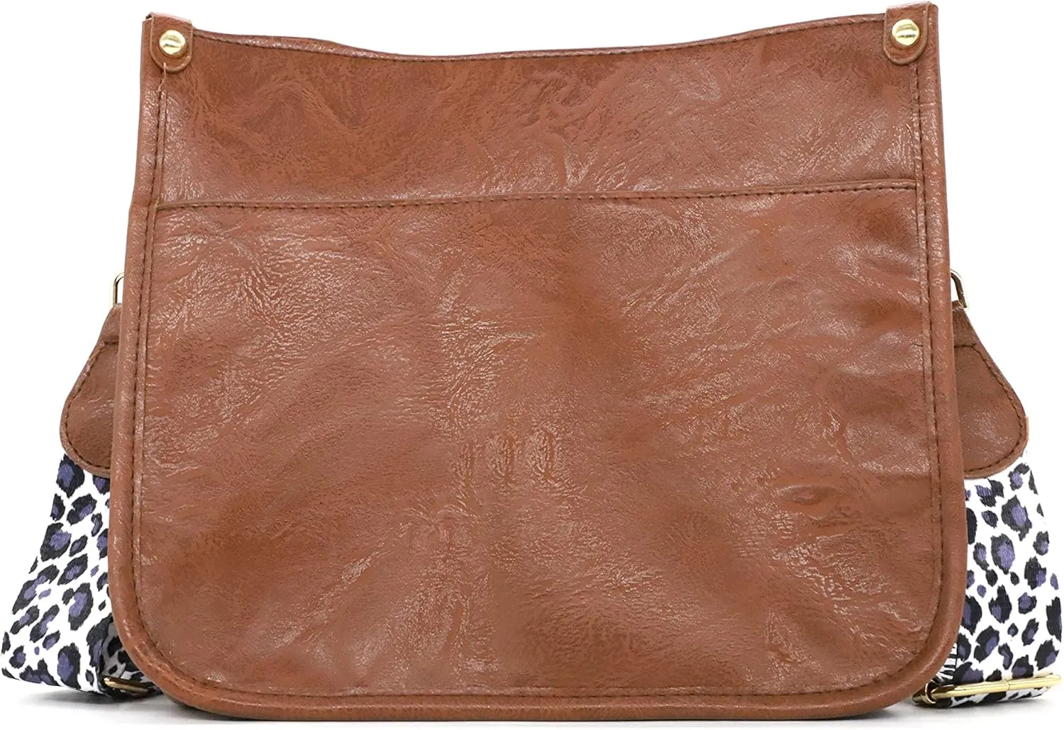 Zyyfly Vegan Leather Purse Medium Size Crossbody Bags for Women with Leopard Guitar Strap
